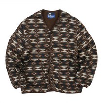펜필드 NORDIC PATTERN CARDIGAN BROWN_FP1KT02U