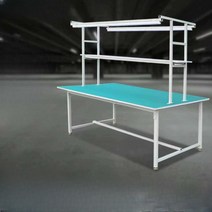 제전 작업대 생산 라인 실험실 정전기방지 검수 다이, 조명부착 길이120 폭60 높이180(한쪽)