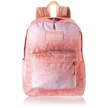 JanSport SuperBreak 백팩 학교 여행 또는 직장용 배낭 물병 주머니 포함 카우보이 커치프 미스티 로즈 로즈