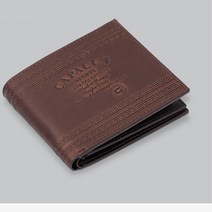 과자봉지 디자인 소가죽 남자 중지갑 생일선물