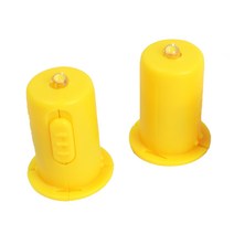 더담고 한지 등갓 흰색 l 한지무지등갓 원형등 일식등 종이등, 9. LED전구 - 노란색2개