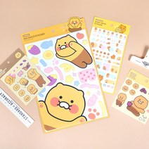 춘식이 스티커 4종 세트, B세트, B세트