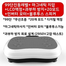 음파진동기 운동기구덜덜이효과 파워플레이트운동 중력가속운동기구 쉐이크보드 음파운동기 운동기구덜덜이 덜덜이 덜덜이효과 진동운동기효과, 블루투스음악+20기능+99+지압+LCD+무선+터보(흰