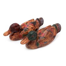 석류꽃 목조각 원앙세트(중)