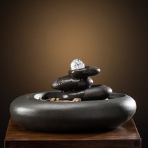 인테리어 미니분수대 분수 물레방아 가습기 산 인공폭포 안개발생기 거실 미니분수대 실내, D