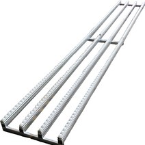 화물 택배 운반 롤러 직선 사다리 컨베이어 이동 지지대, 바퀴 6열x폭 60cm (1m 단가)