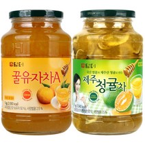 담터 꿀유자차A 1kg + 제주청귤차 1kg, 2개