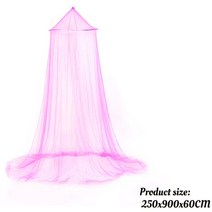 여아캐노피 아기침대 꾸미기 사무실 여름 모기장 공주 돔 텐트 곤충 커튼 침 폴리에스터, 분홍색
