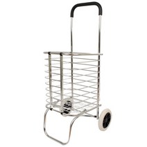 알루미늄 시장바구니캐리어 접이식 쇼핑 핸드카트 바퀴달린 손수레 마트 구루마 장보기 가벼운, 알루미늄 시장바구니캐리어 2바퀴, 1개