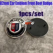 BMW X5 1pcs 82mm 보닛 바디 키트 ABS 앞 보닛 로고 부팅 자동 트렁크 배지 후드 엠블럼 M1 E60 E90 F10, 02 alpina 82mm
