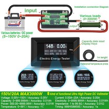 atorch dc current meter 디지털 전압계 전류계 전압 amperimetro 전력계 볼트 용량 테스터 표시기 lcd 모니터
