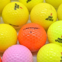 던롭 컬러 A- 등급 10알 golfball 로스트골프공