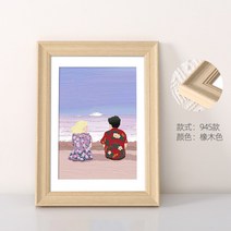 벽걸이 확대 사진액자 그림 절뚝 거리는 수를 달다 보석십자수액자, C03-도토리 화이트-945타입