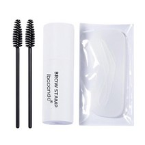 GHSHOP 눈썹 크림 스탬프 메이크업 키트 재사용 가능한 눈썹 스텐실 한 단계 10Pcs 눈썹 카드 미용 도구 헤어 라인 여성, 갈색 머리, 1.02x1.02x3.31인치, 자연스러운