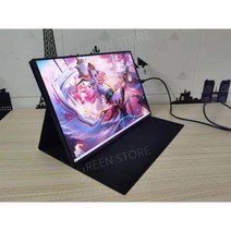 포터블 모니터 휴대용 터치 보조모니터 15.6인치 휴대용모니터 144hz 서브, 17.3인치, HDMI/1080P/144HZ브래킷모델100색재현율