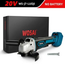 WOSAI-브러시리스 무선 임팩트 앵글 그라인더 125mm DIY 전동 공구 전기 연마 그라인딩 머신 마끼다 18V 배터리용, CHINA, WS-J7-LUOJI