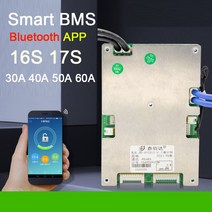 스마트 20S 72V 60V 60A Lifepo4 리튬 이온 배터리 보호 보드 밸런스 BMS Liion 블루투스 앱 모니터 50A 4, 02 Bluetooth module
