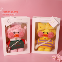 PKTOYS DIY귀여운 갸우뚱오리인형 오가닉애착 빵빵덕오리인형 커플 크리스마스선물 선물, (6)믹스 구미풍+거리토리