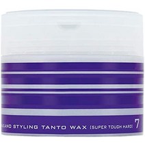 헤어왁스 일본 nakano 스타일링 탄토앤왁스 슈퍼 터프 하드 7 헤어 왁스, 90 그램 (x 1)
