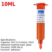 파손유리복구액 tp-2500 loca 액체 광학 투명 접착제 uv 접착제 전화 태블릿 화면 수리 용 수리 510ml, 10ml, 02 10ml