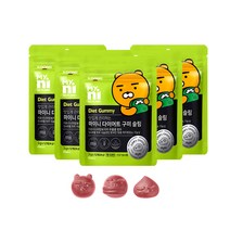 일동제약 마이니 다이어트 구미 젤리 슬림 가르시니아 캄보지아 HCA 뱃살 체지방감소 풋사과맛 다이어트간식 펙틴, 5봉