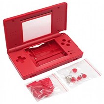 OSTENT 전체 수리 부품 교체 하우징 쉘 케이스 키트 Nintendo DS Lite NDSL 스타일 마리오 컬러 레드와, 1, 단일옵션