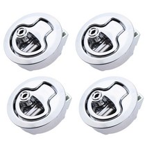 캠핑카 카라반 트레일러 부품 도구 정비 교체 매립 4pcs 보트 해치 래치 풀 마린 50mm 플러시 마운트 풀 래치 라운드 rv 요트 트럭 트레일러 캠퍼 데크 해치 도어 캐비닛, 협력사
