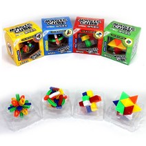 (4개입) 매직큐브 퍼즐 스트레스해소 집중력향상 게임, 랜덤