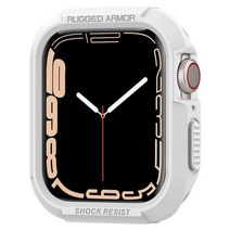 워치 케이스 애플 호환 견고한 커버 시계 44mm 40mm 45mm 41mm 8 se 6 5 3 iWatch Accessorie TPU 화면 보호기 시리즈 7, White 2_42mm or 44mm or 45mm
