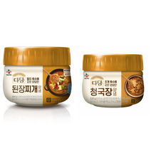 (냉장)cj제일제당 다담된장찌개전용840gx1개+다담 청국장찌개530gx1개, 1세트