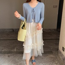 태양열 집열기 높은 허리 요정 치마 메시 치마 여성 레이스 불규칙한 치마
