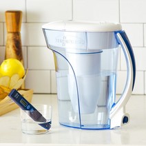 [제로워터] 정수기 2.4L 5단계 필터 TDS테스터기 세트 10CUP, 상세 설명 참조