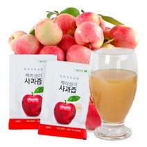 입안가득상큼 충북 제천 산지직송 사과즙 원액 100% 착즙 주스, 100포, 100ml