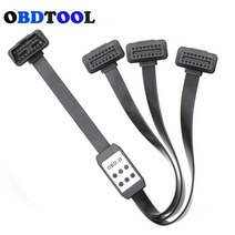 자동차 진단 도구용 스위치 연장 코드 OBD2 16 핀 수 케이블 50cm 전체 바늘 OBD 커넥터 1-3 암