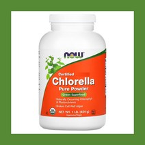 NOW Foods 나우푸드 클로렐라 분말 454g 비타민D 단백질 철분 Chlorella Powder Protein Vitamin D Iron
