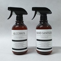 생활만 투명 분무기 스프레이용기, 갈색투명 원형라지 520ml + 클래식 알코올, 1개