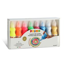 종이나라 프리모 템페라물감 50ml 8색세트(형광+메탈)