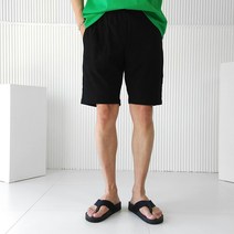 로니제이 남자 여름 5부 면 코튼 무지 밴딩 반바지 8컬러