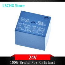 릴레이 SRD-03VDC-SL-C 3V 5V 6V 9V 12V 24V 48V 10A 250VAC 5핀, 06 24V
