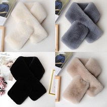 퍼목도리 끼우는목도리 쁘띠 밍크 머플러 에코퍼 쁘띠스카프 페이크퍼