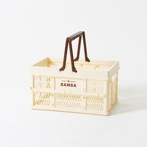 담다 접이식 바스켓 담다 대, 아이보리, 1개