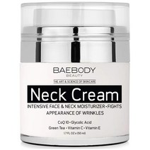 Baebody Neck Cream with AHAs CoQ10 Glycolic Acid Green Tea Vitamin 배바디 넥크림코큐텐글리콜산녹차비타민 50ml, 1팩