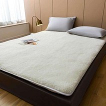 슬로우 토퍼 순수 양모 자가 발열 토퍼 퀵슬립 찹쌀떡