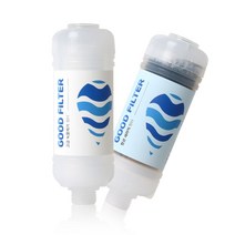 굿필터 샤워기 필터 향균 세라믹 필터 염소 제거, 고급 녹물제거 필터, 1개