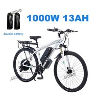 자전거사이트 트랙 29인치 휠 1000W 13A Electirc 자전거 18인치, 흰색 -2 배터리