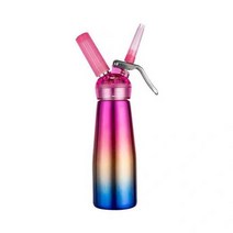 생크림 휘핑기 카페 휘핑 크림 가스 기계 질소 크림기, 블랙 알루미늄 병 알루미늄 캡 500ml