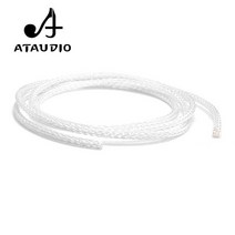 벤츠 호환 카오디오뱅크 카 오디오 자동차 스피커 ATAUDIO-8AG 고순도 실버 도금 OCC Hifi 스피커 벌크 케, 01 WHITE_01 1m