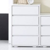 화이트 4단 신생아옷정리가구장 유아의류수납장 서랍장 흰색 가성비, 오크네이비