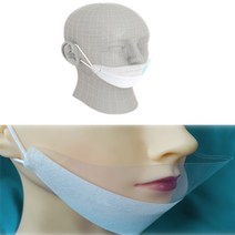 국내제작 투명 위생 대화전달 음식점 강의용마스크 화장안묻는 20매, 대화전달투명마스크(20매)