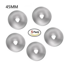 레이저커팅기 레이저각인기 타일절단기 28/45mm 로터리 커터 가죽 커팅 도구 회전 패브릭 원형 블레이드 D, 04 45MM  Blade 5PCS